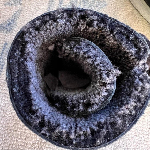 UGG STARLYN SHEEP SKIN SHERPA LINED HIGH TOP SNEAKERS BOOTS SIZE 10 BLACK - Picture 8 of 10